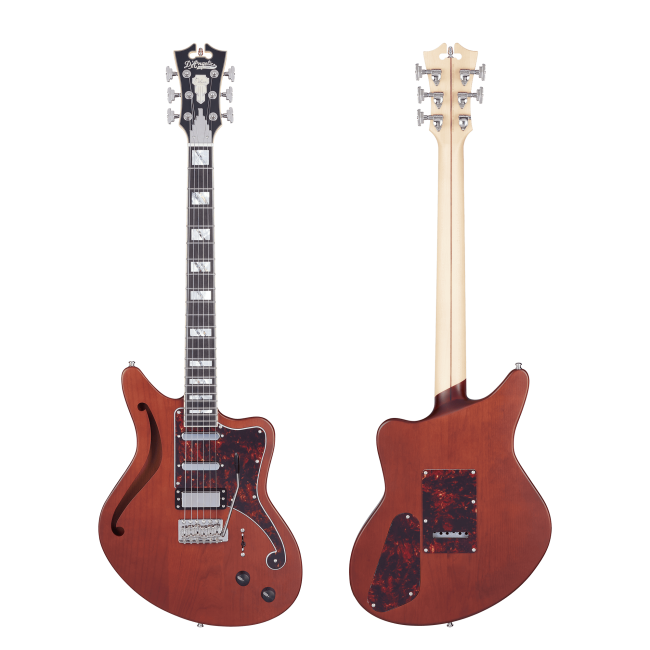 D'Angelico DADBEDSHMWLNTR Deluxe Bedford SH - Matte Walnut